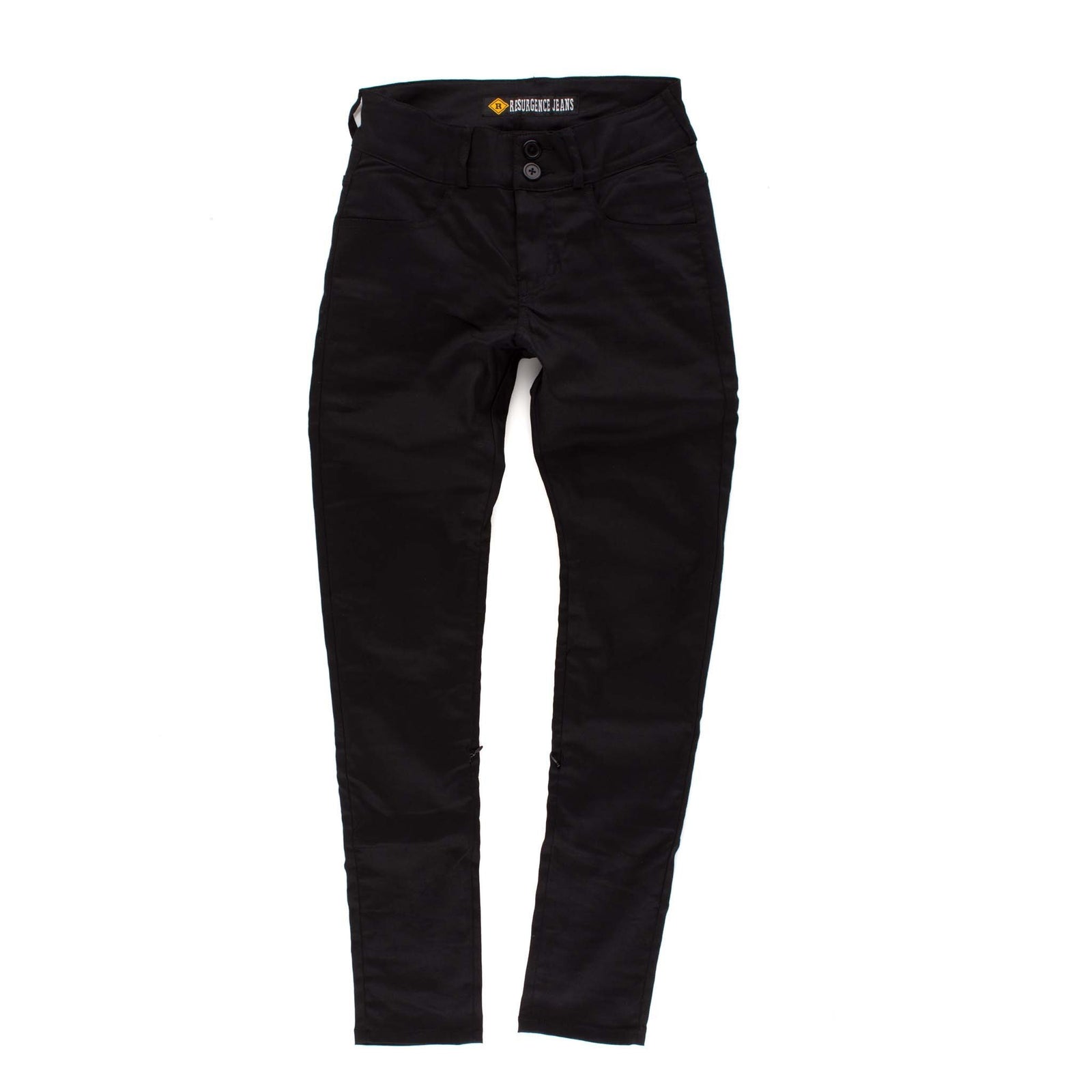 Resurgence Gear Inc. - Resurgence Gear® Sara Jane Ladies Protective Motorcycle Riding Leggings in Jet Black - Ladies Trousers - Salt Flats Clothing