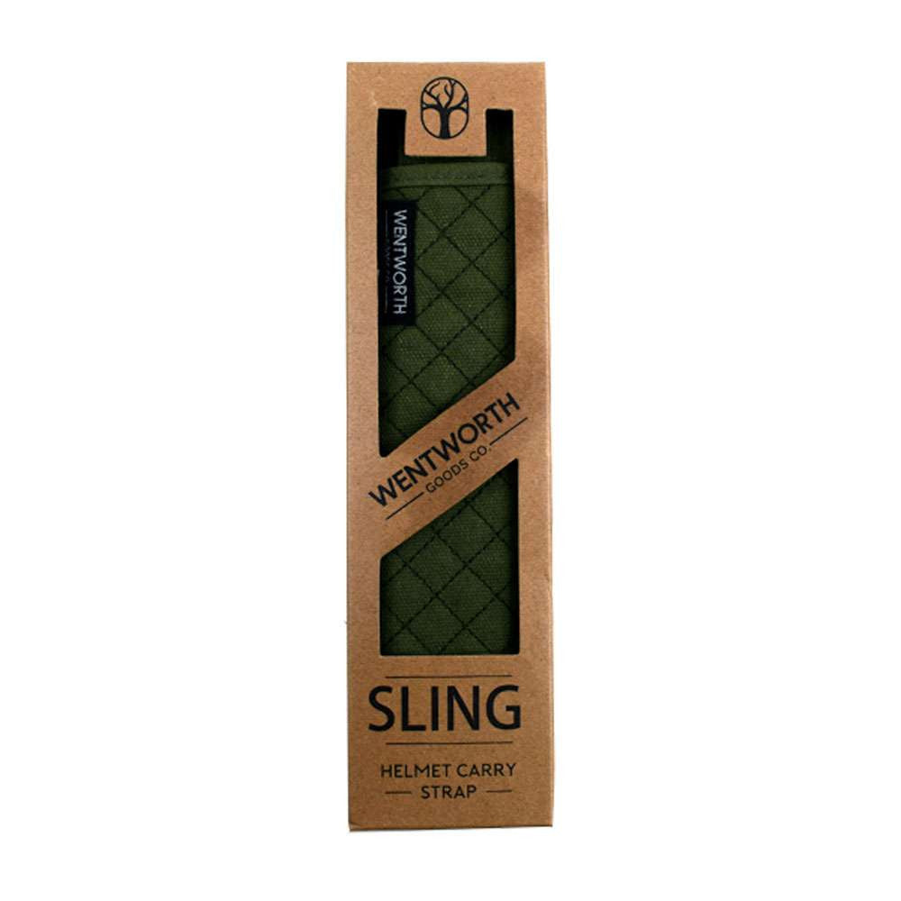 Copy of Wentworth Goods Co Wax Cotton Helmet Sling - Olive