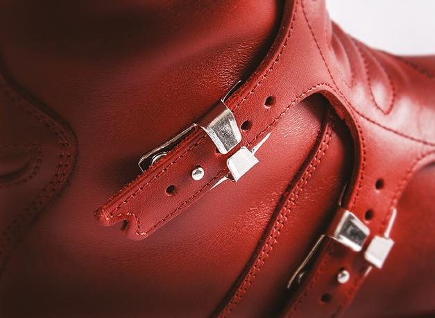 Stylmartin Continental Touring Motorcycle Boots in Red