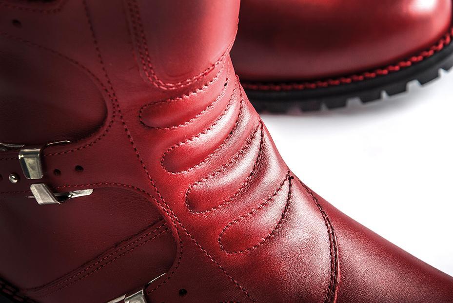 Stylmartin Continental Touring Motorcycle Boots in Red