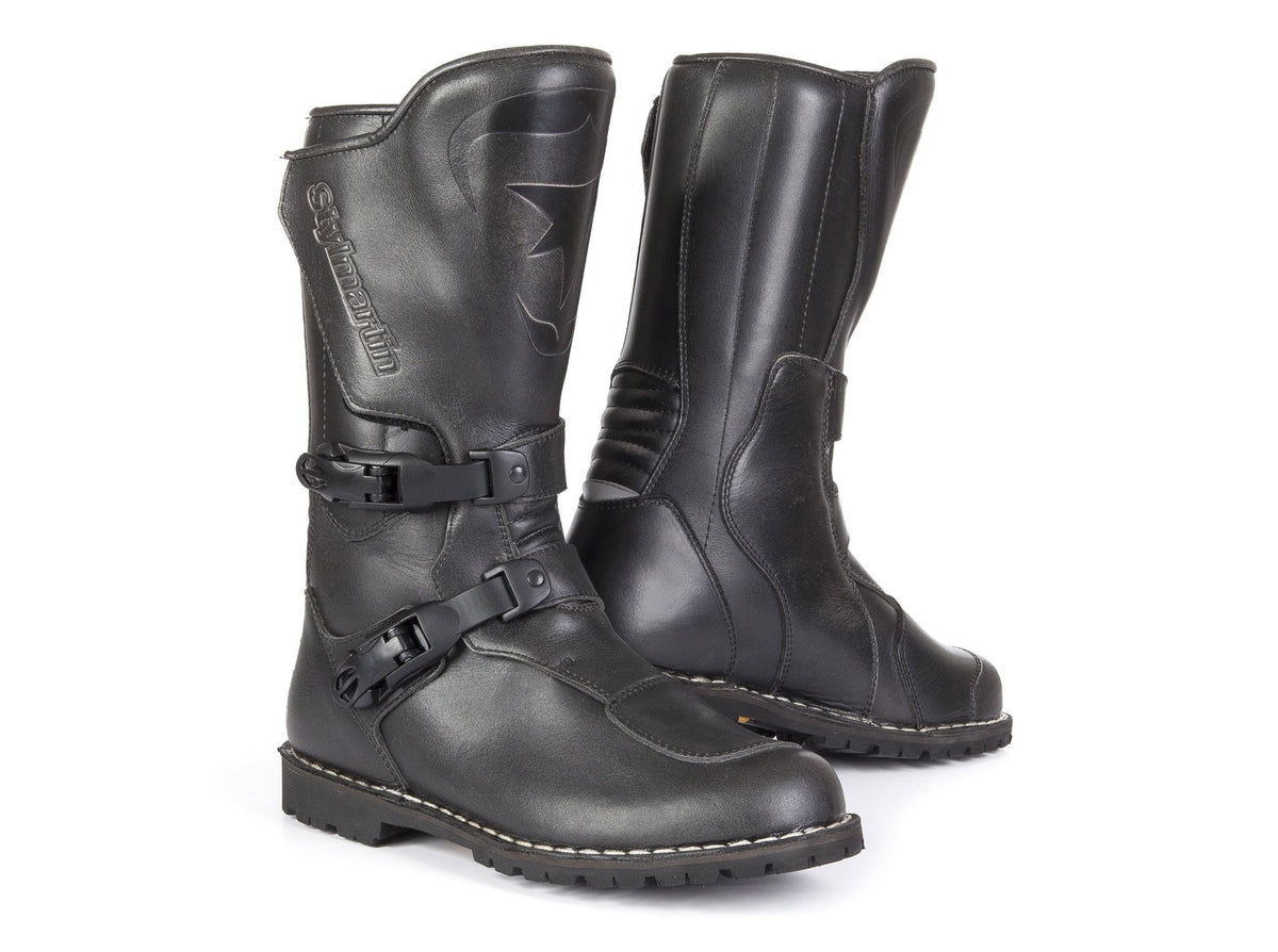 Bottes Stylmartin Legend Evo WP Black, cuir noir