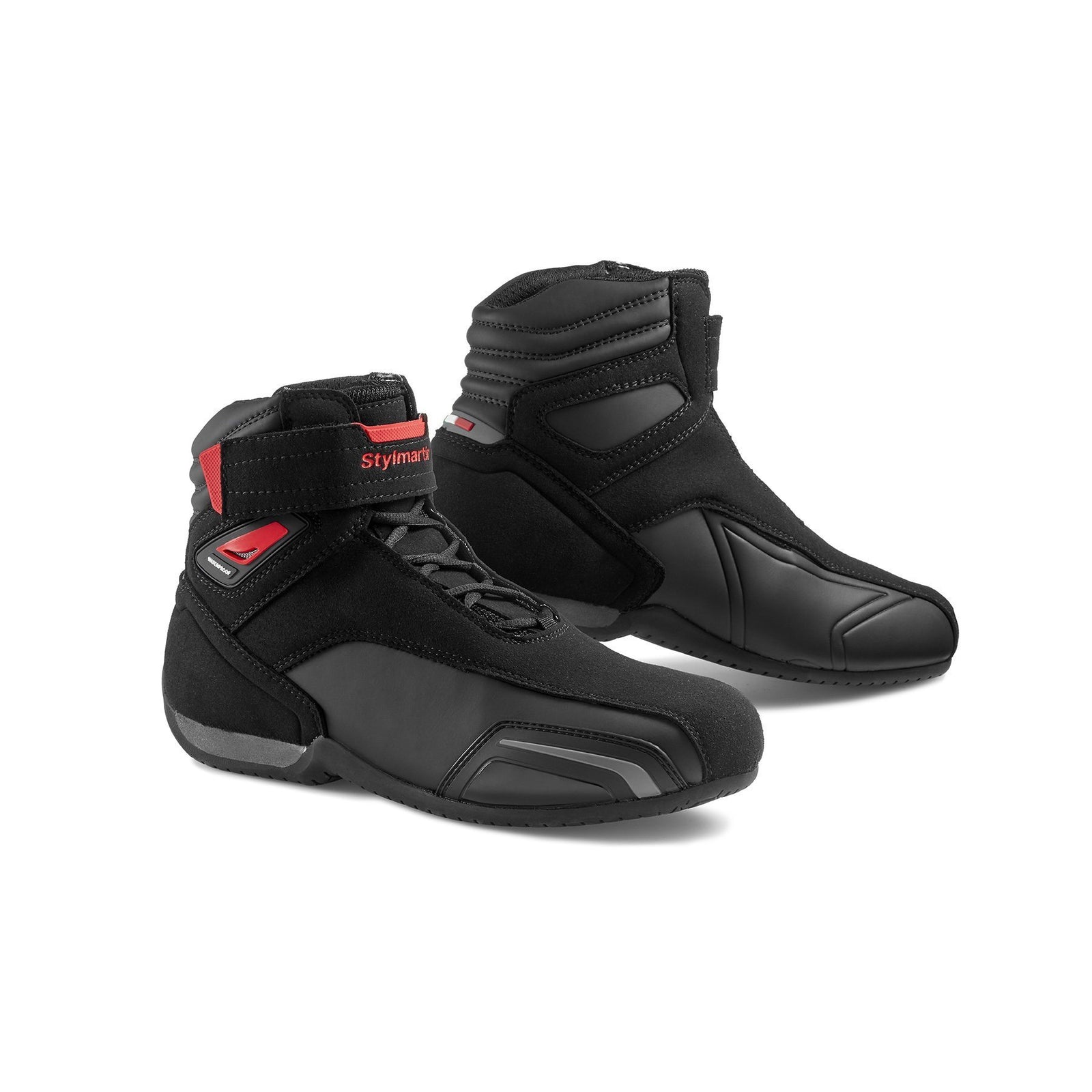 Stylmartin - Stylmartin Vector WP Sport U in Black and Red - Boots - Salt Flats Clothing