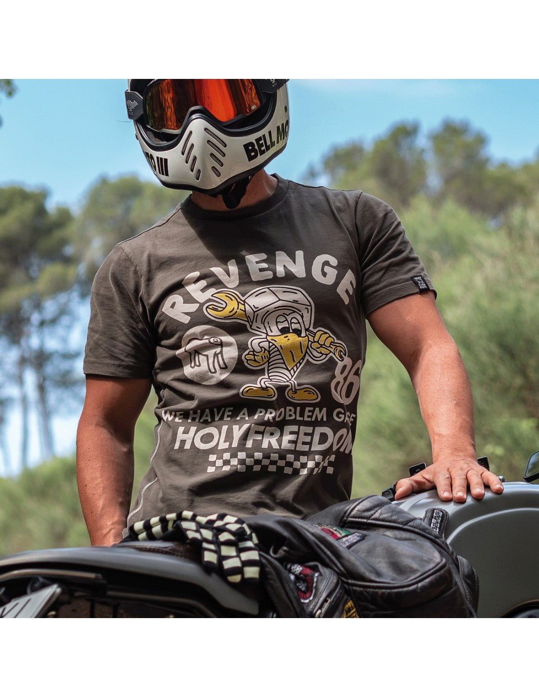 Holy Freedom Revenge Green Short Sleeve T'Shirt - Salt Flats Clothing