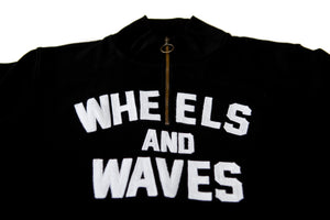 Wheels and Waves Thunder Crew Sweater in Black