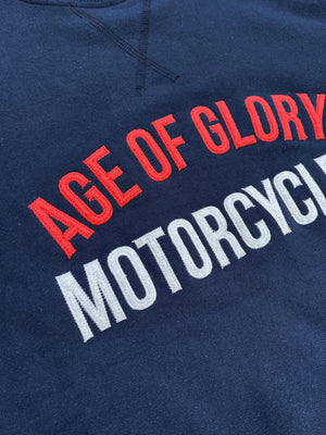 Age of Glory Vintage Long Sleeve Raglan Navy V4 - Salt Flats Clothing